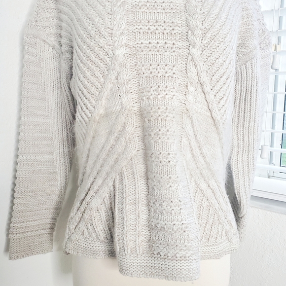 Grey Wool Knit Duffy  Sweater main image 1